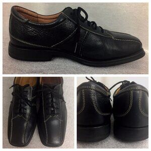 Sandro Moscoloni Mens Oxfords Black Leather Square Toe Comfort Gel Size 10.5 D